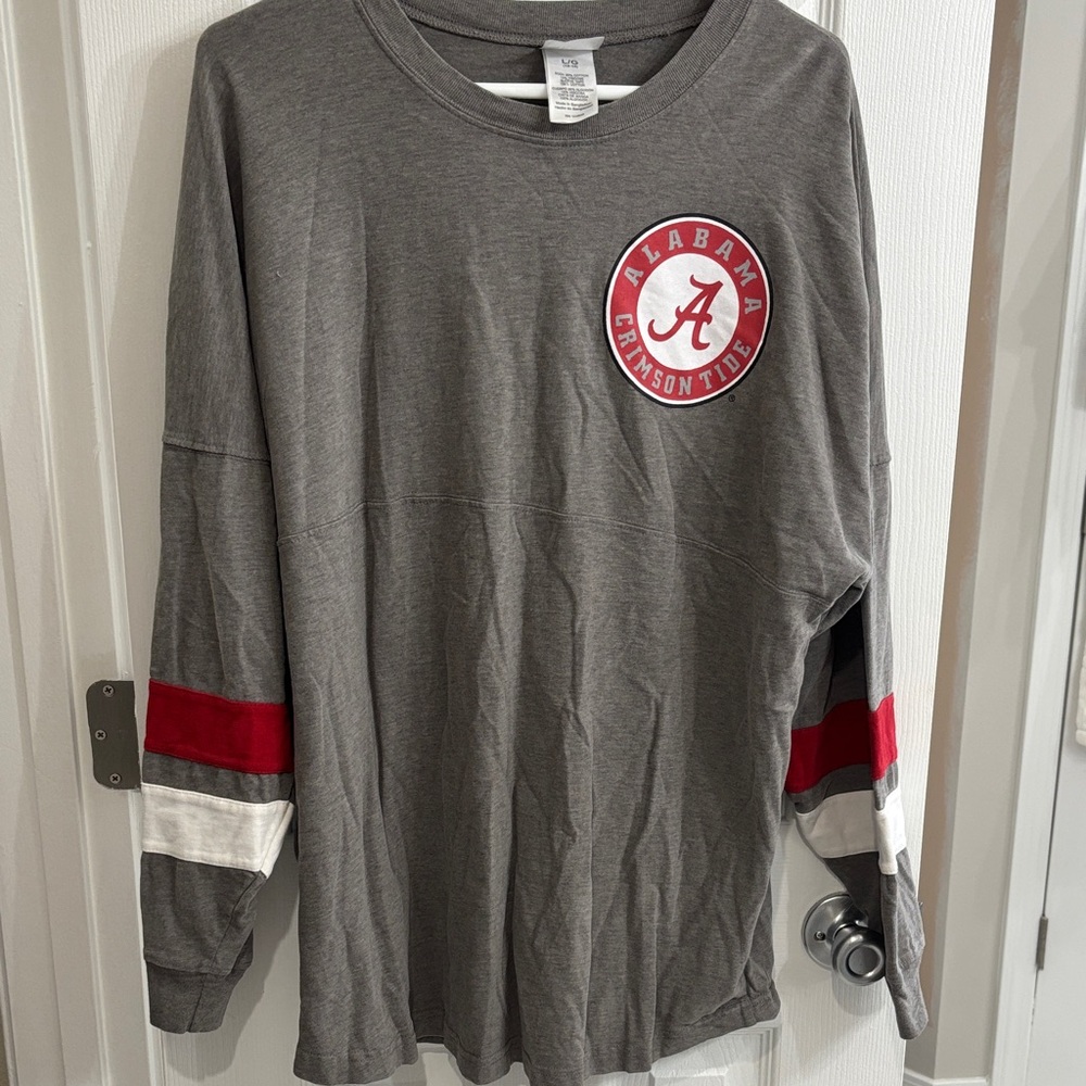 Gray Alabama Crimson Tide Long Sleeve Shirt